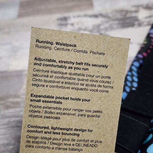 Nike Slim 3.0 Waist Pack Running Fanny Pack Belt Bag Stretch Rainbow NEW - Picture 7 of 10